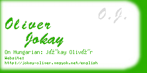 oliver jokay business card